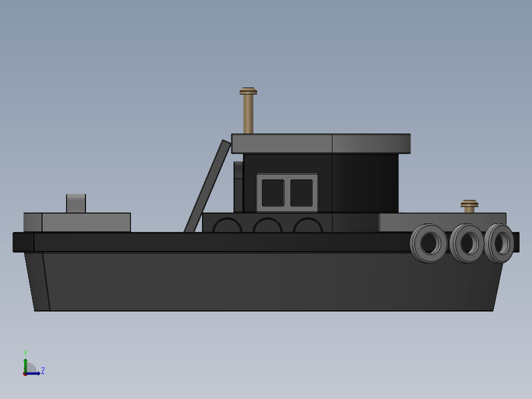拖船模型