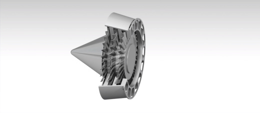 turbo jet engine涡轮喷气发动机演示结构缩略图