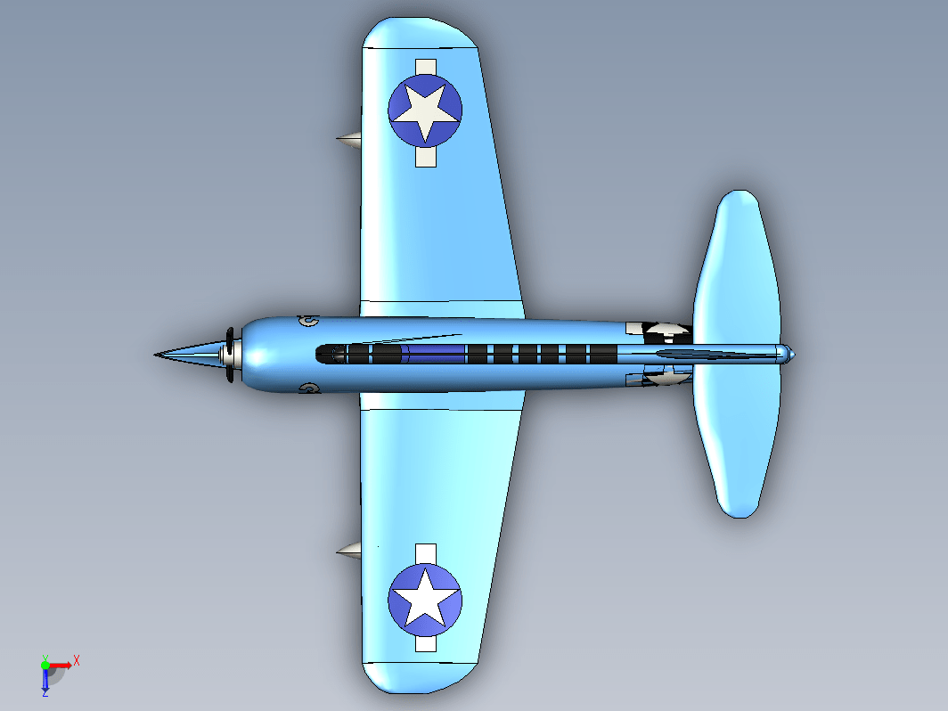 固定翼 水上飞机 Vought OS2U Kingfisher