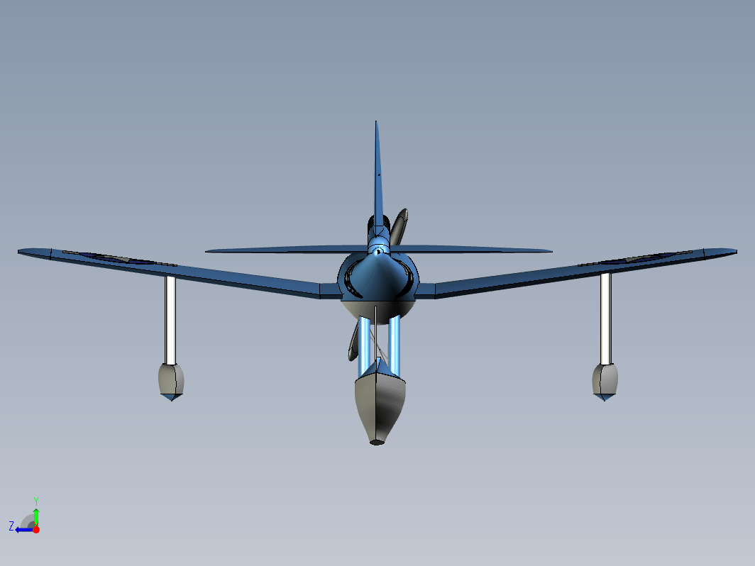 固定翼 水上飞机 Vought OS2U Kingfisher