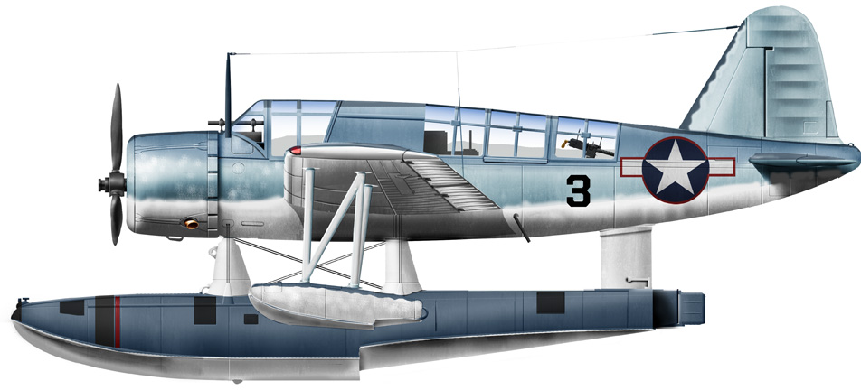 固定翼 水上飞机 Vought OS2U Kingfisher