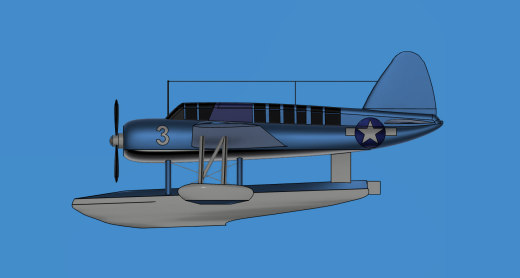 固定翼 水上飞机 Vought OS2U Kingfisher缩略图