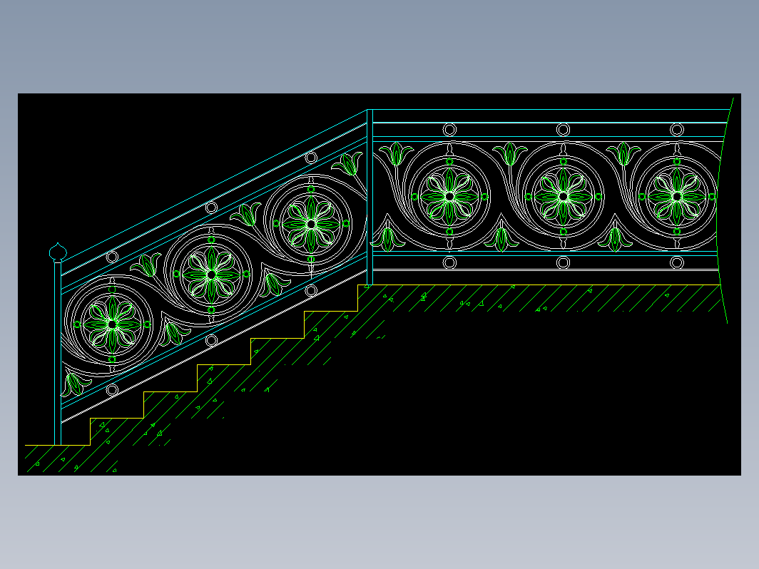 CAD室内设计施工-楼梯 FH10B003