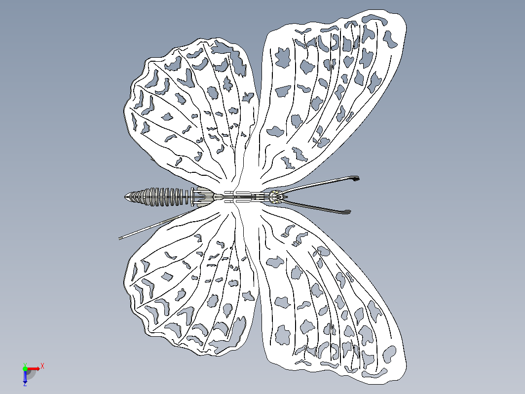 蝴蝶造型立体拼图