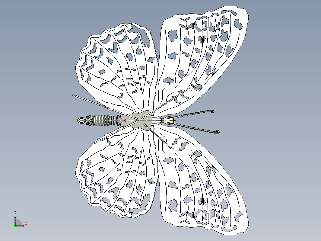 蝴蝶造型立体拼图