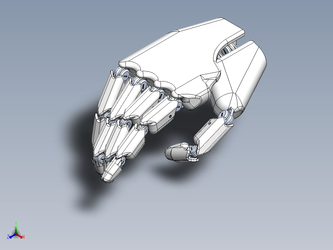 机器人手掌结构 main robotique