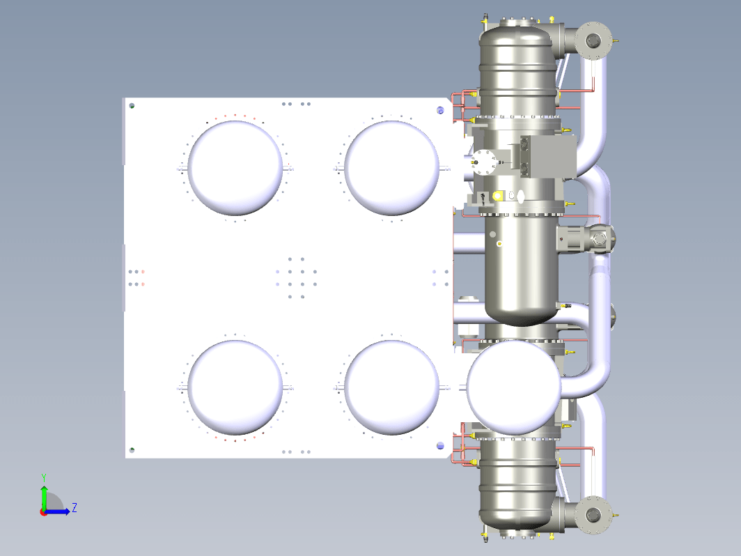 500k BTU 水调节器冷水机螺杆压缩机--stp