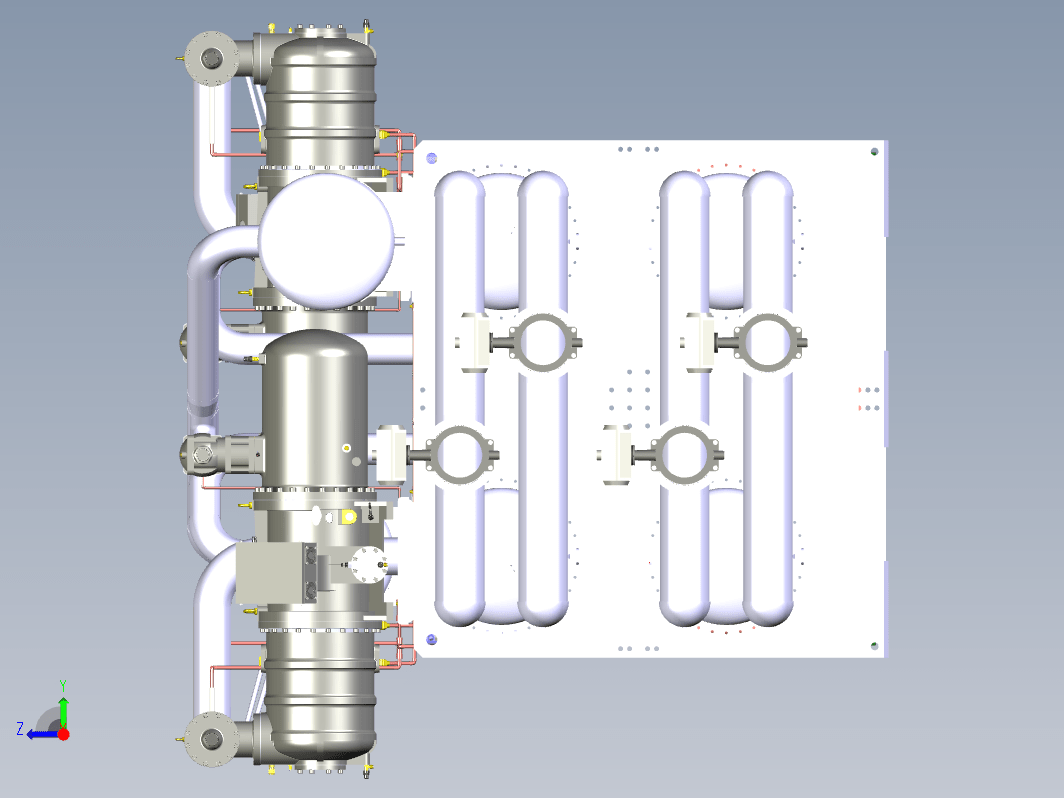 500k BTU 水调节器冷水机螺杆压缩机--stp