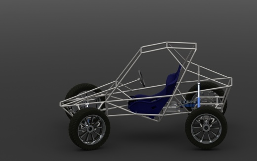 Electric kart电动卡丁车钢管结构缩略图