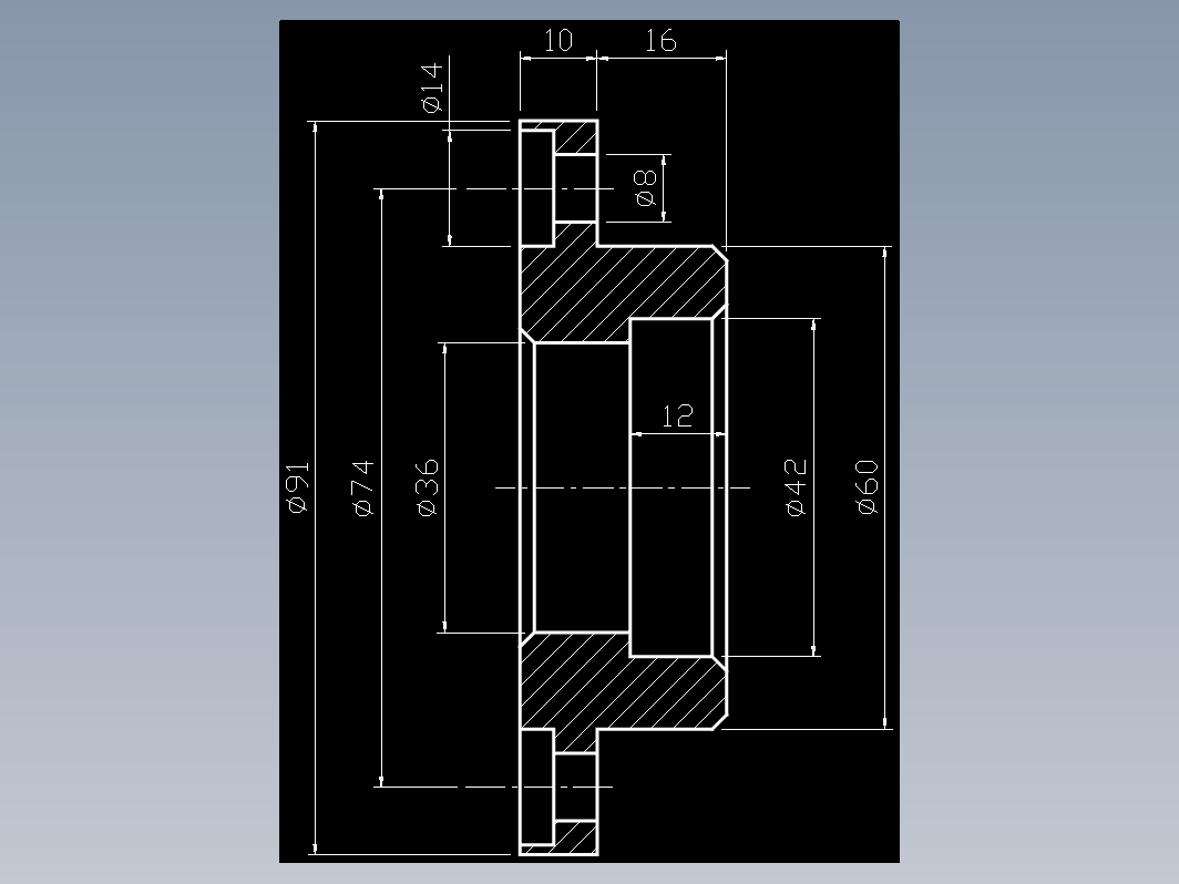 CAD机械零件图-机械制图48