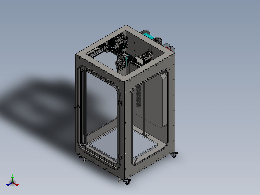 500x500x1000 3D打印机结构