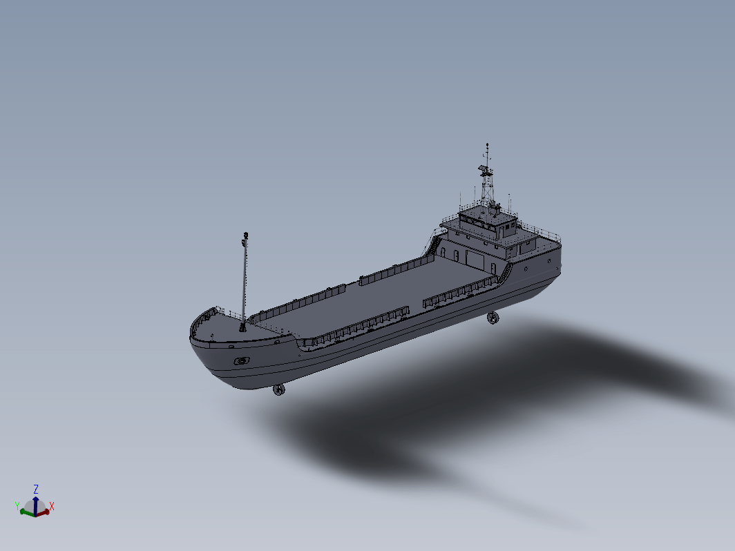 钻台运输船模型