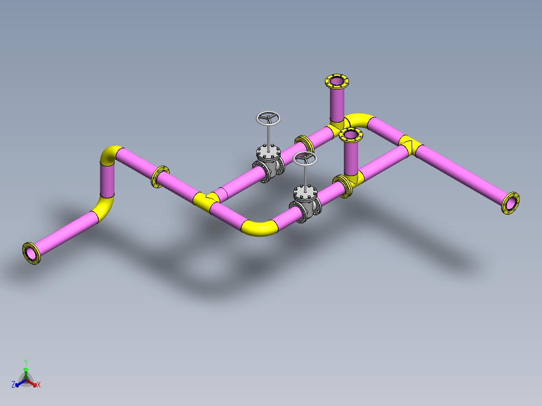 Solidworks 布线管道模型