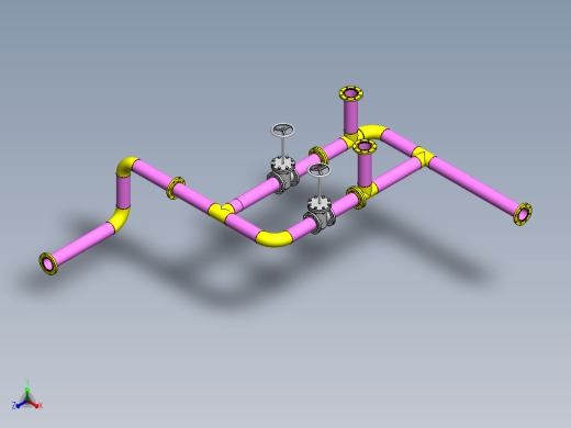 Solidworks 布线管道模型缩略图
