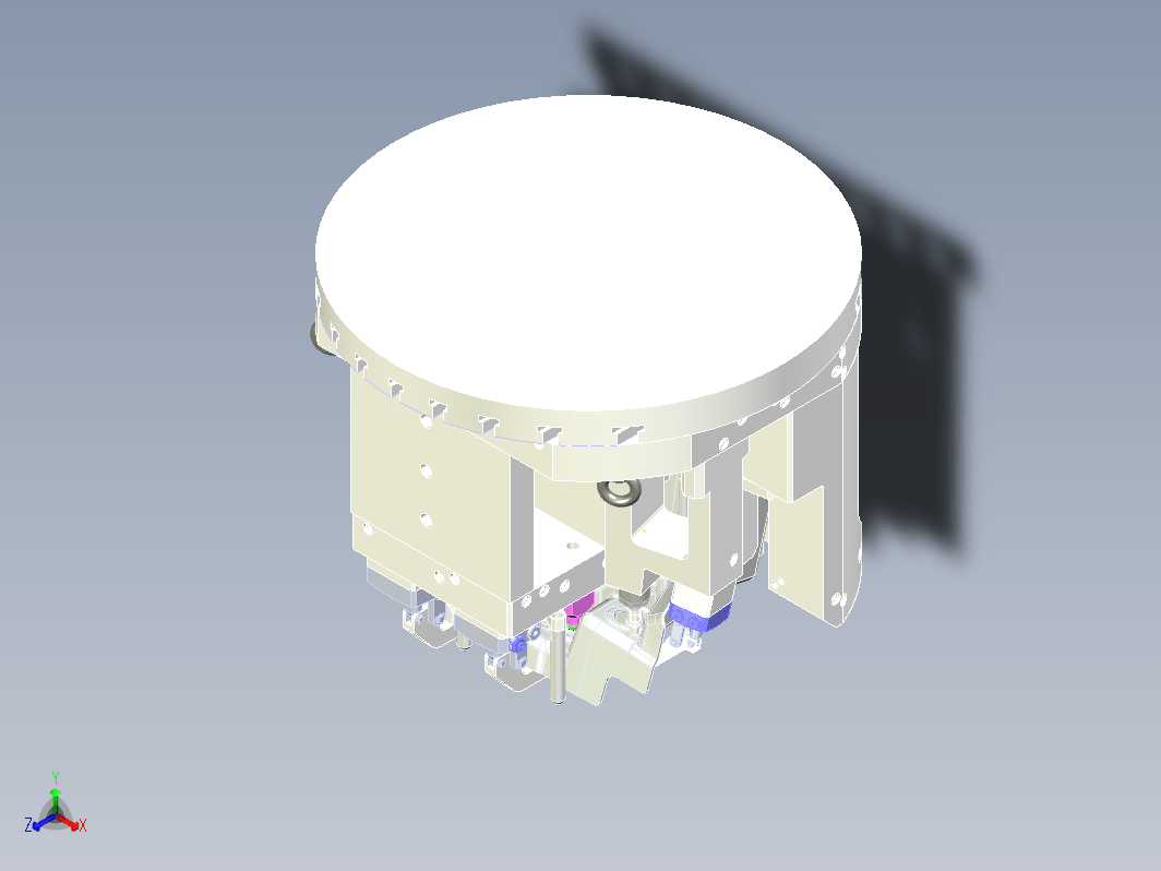 右前轮罩五轴夹具 卧加五轴保压形式液压夹具