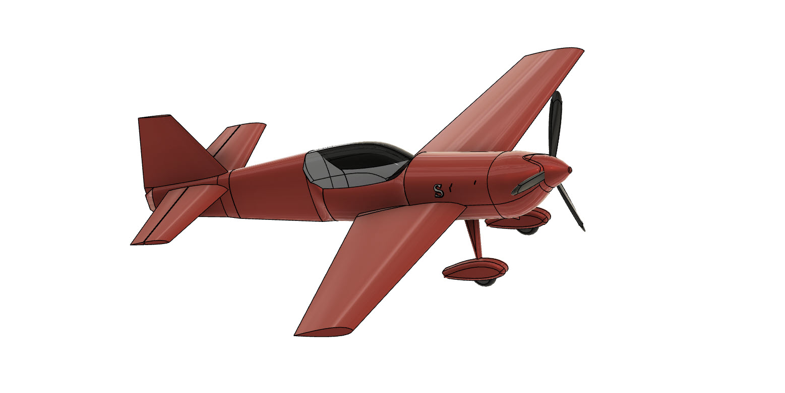 EA300双座特技单翼飞机