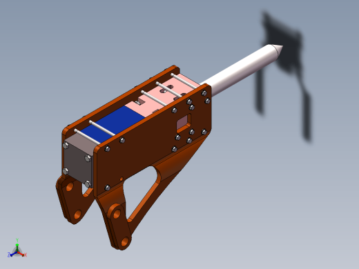 液压破碎锤sw+CAD