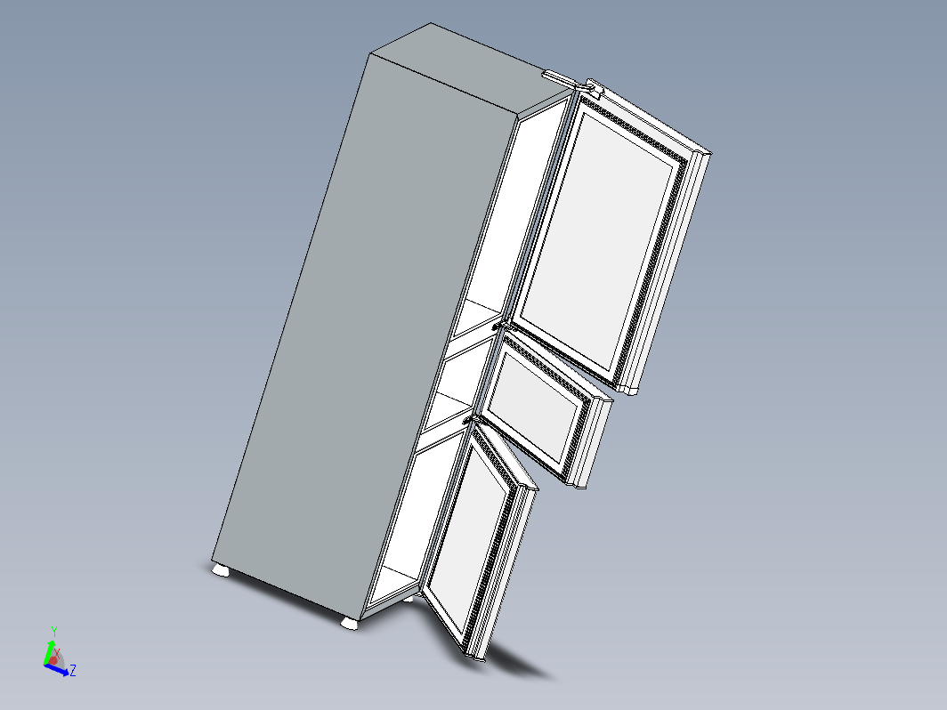 冰箱三维模型