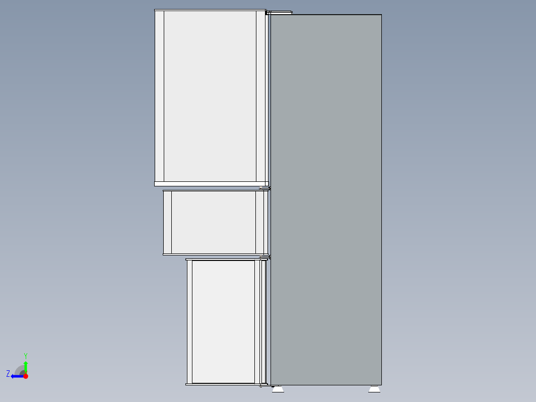 冰箱三维模型