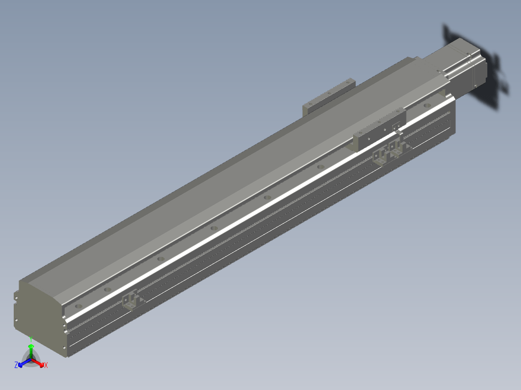 MT100BS-L500 数控模组 线性滑台模型.MT100BS.L10.500.BC.M20B.C4.3D