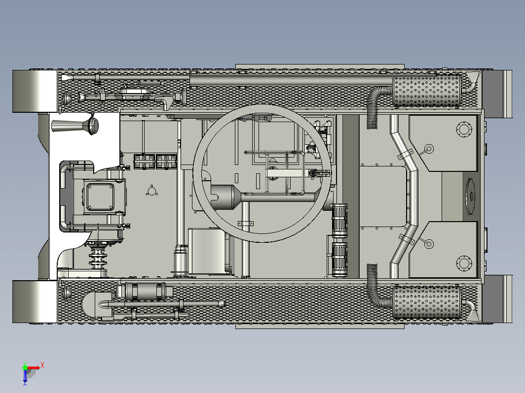 德国PZKPFW-I型坦克履带底盘