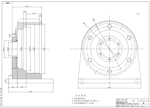 少齿差行星齿轮专用减速器CAD+说明缩略图