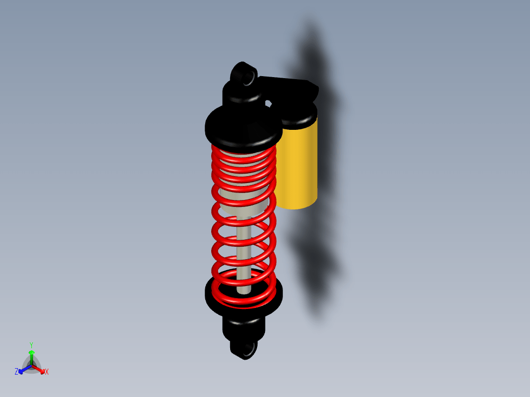 汽车避震器设计inventor2020