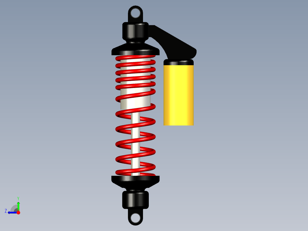 汽车避震器设计inventor2020