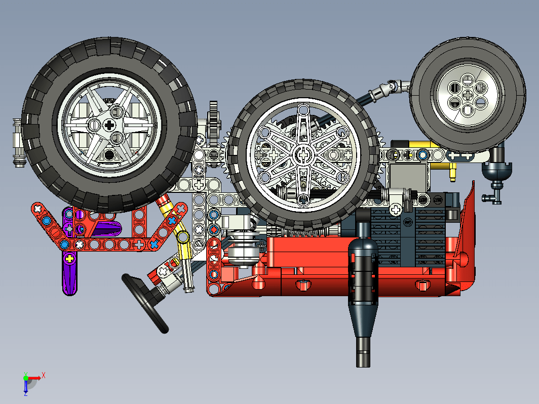 lego-old-tractor拖拉机拼装玩具模型