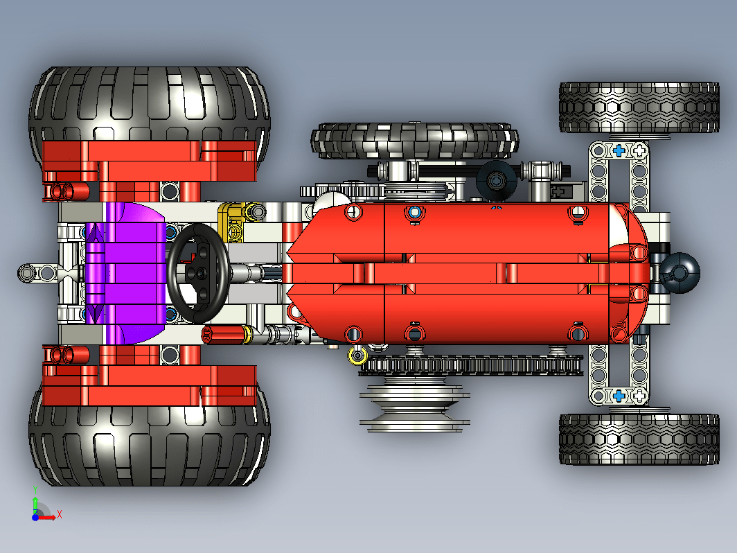 lego-old-tractor拖拉机拼装玩具模型