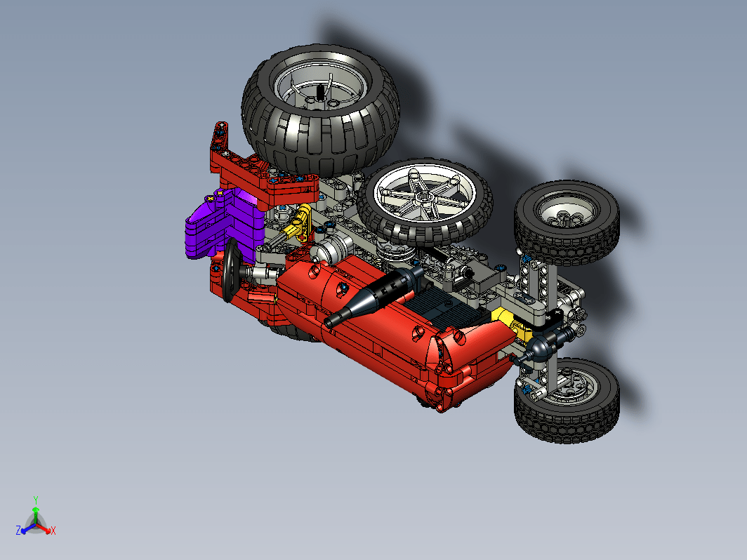 lego-old-tractor拖拉机拼装玩具模型