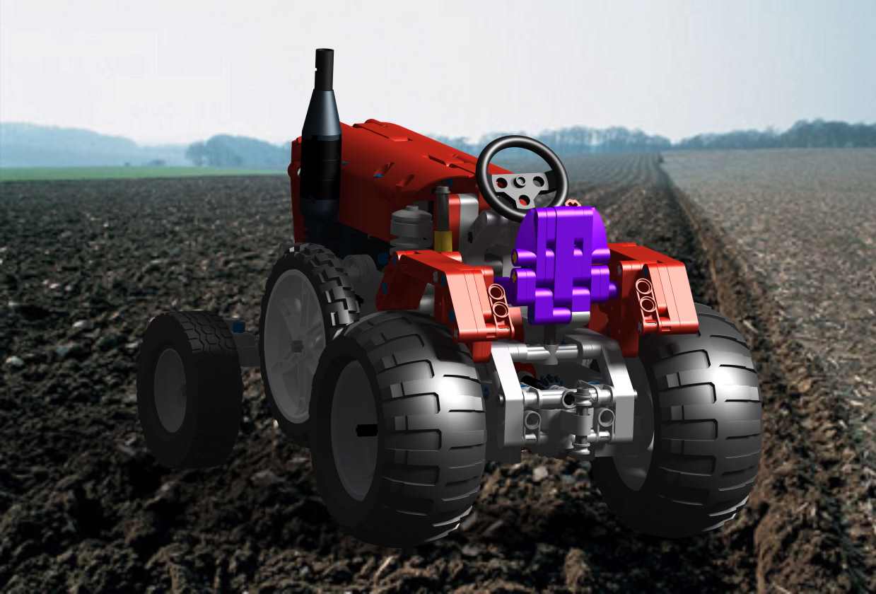 lego-old-tractor拖拉机拼装玩具模型