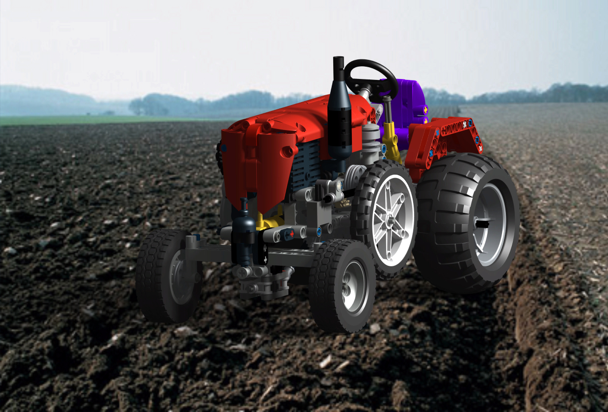 lego-old-tractor拖拉机拼装玩具模型