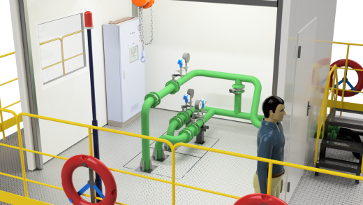 Floating pumping station浮式泵站水上漂浮屋缩略图