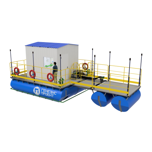 Floating pumping station浮式泵站水上漂浮屋缩略图
