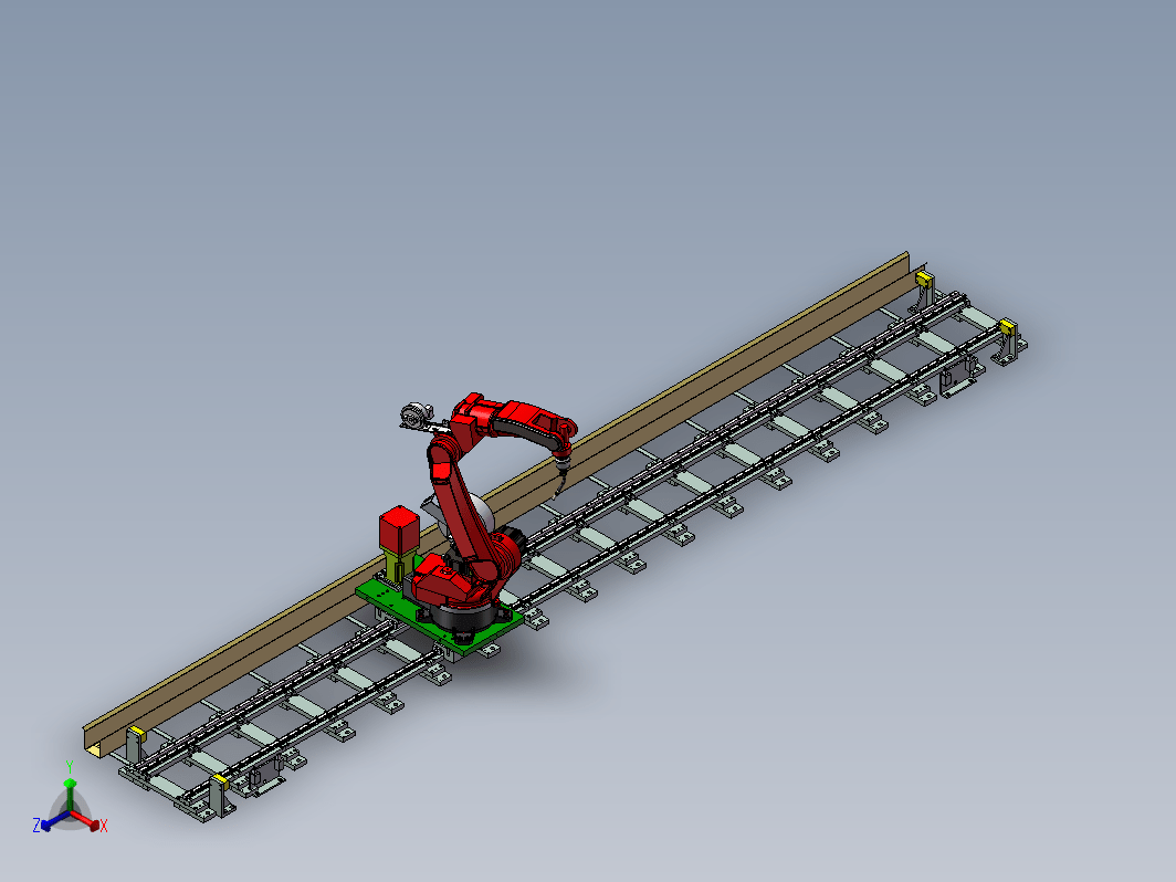焊接机器人地轨