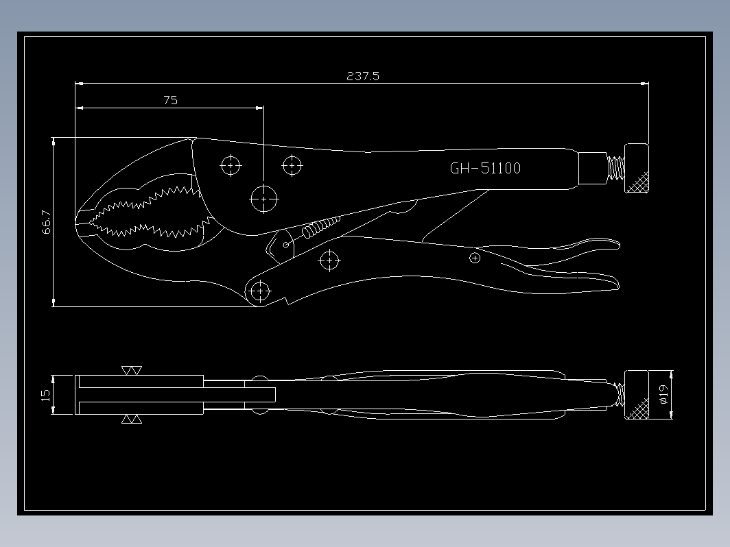 挤压式肘夹-51100