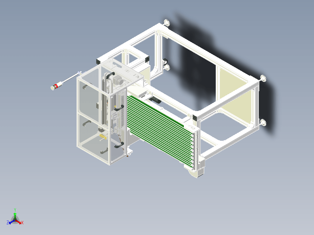 Loader Unloader装卸机3D图纸 INVENTOR设计 附stp igs