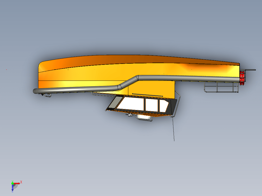 简易救援艇草图3D建模 RHINO设计