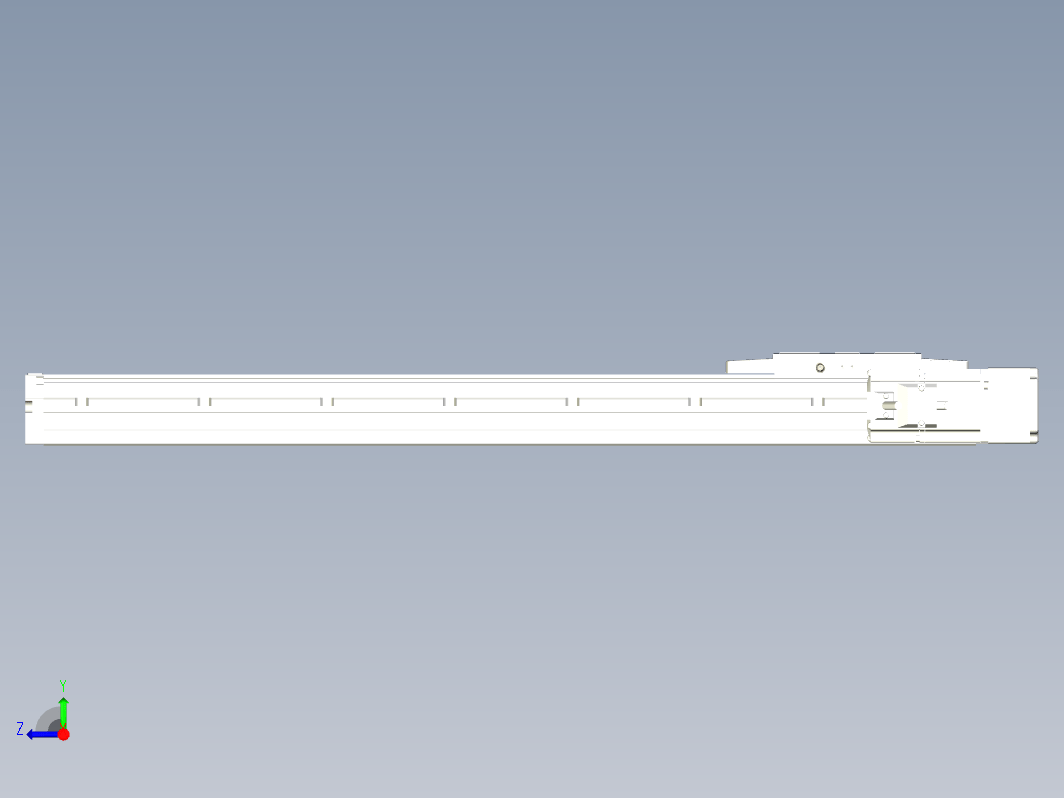 轨道内嵌式螺杆滑台KGH12-550-BR-400W-C4