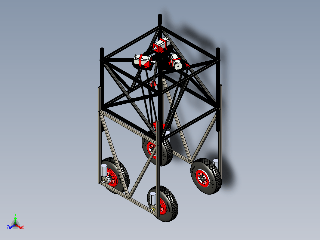 Delta mechanism robot移动式三角机器人