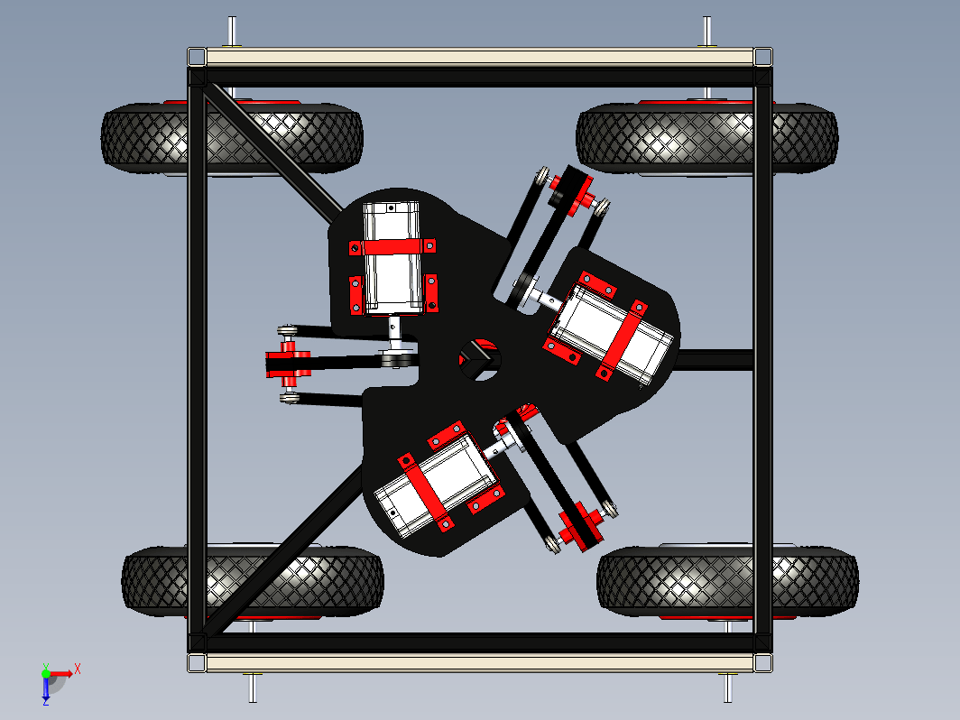 Delta mechanism robot移动式三角机器人