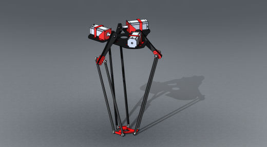 Delta mechanism robot移动式三角机器人缩略图