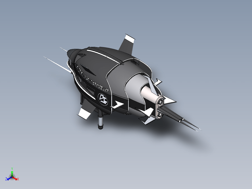 空间货轮 货运飞船造型