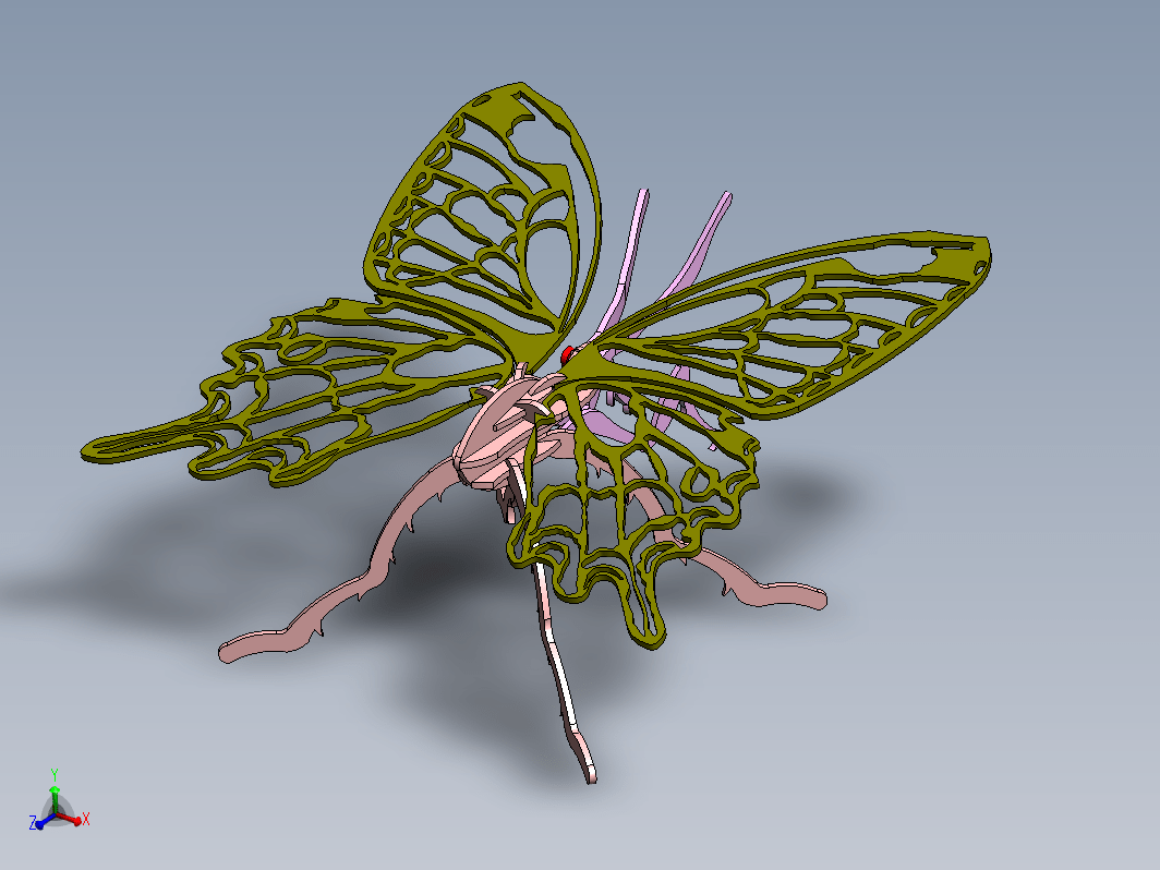全网最强蝴蝶设计模型系列 (3)