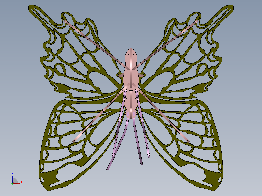 全网最强蝴蝶设计模型系列 (3)