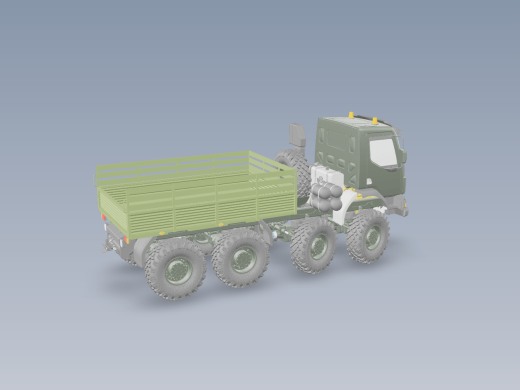 军用卡车，8X8设计