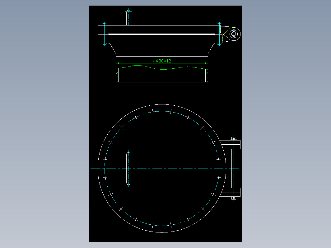 HG21518-95回转盖带颈对焊法兰人孔 A-RF-450-2.5