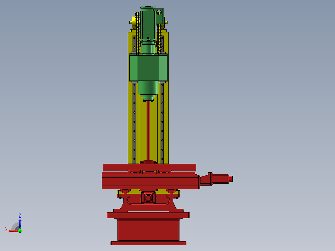 XK714数控铣床三维SW2012带参