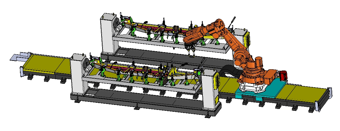 自动翻转焊接自动线工装方案